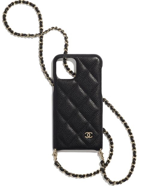 chanel girl cell phone case|Chanel iphone case with chain.